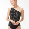 Cheap Miraclesuit Iridium Mix One Shoulder Swimsuit Swim