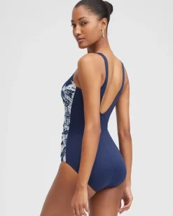 New Miraclesuit Tropica Toile Temptress One Piece Swim
