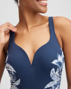 New Miraclesuit Tropica Toile Temptress One Piece Swim