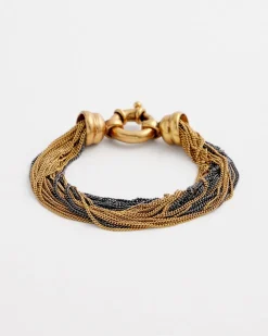 Cheap Multi Strand Mixed Metal Bracelet Bracelets