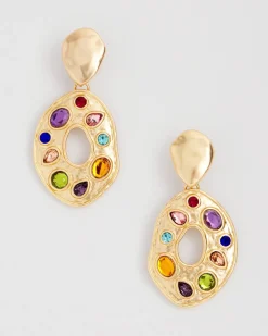 Cheap Multicolor Clip On Drop Earrings Earrings