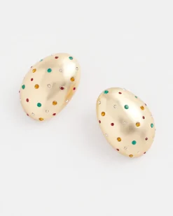 Outlet Multicolor Pavé Stud Earrings Earrings