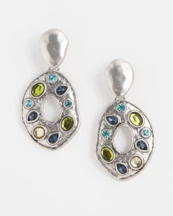 New Multicolor Tone Clip On Drop Earrings Earrings