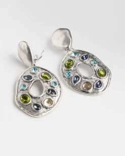 New Multicolor Tone Clip On Drop Earrings Earrings