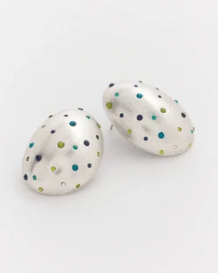 New Multicolor Tone Puff Earrings Earrings