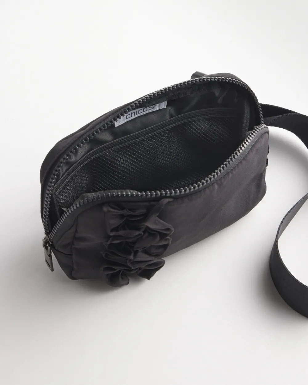 Fashion Neema Satin Ruffle Belt Bag Bags