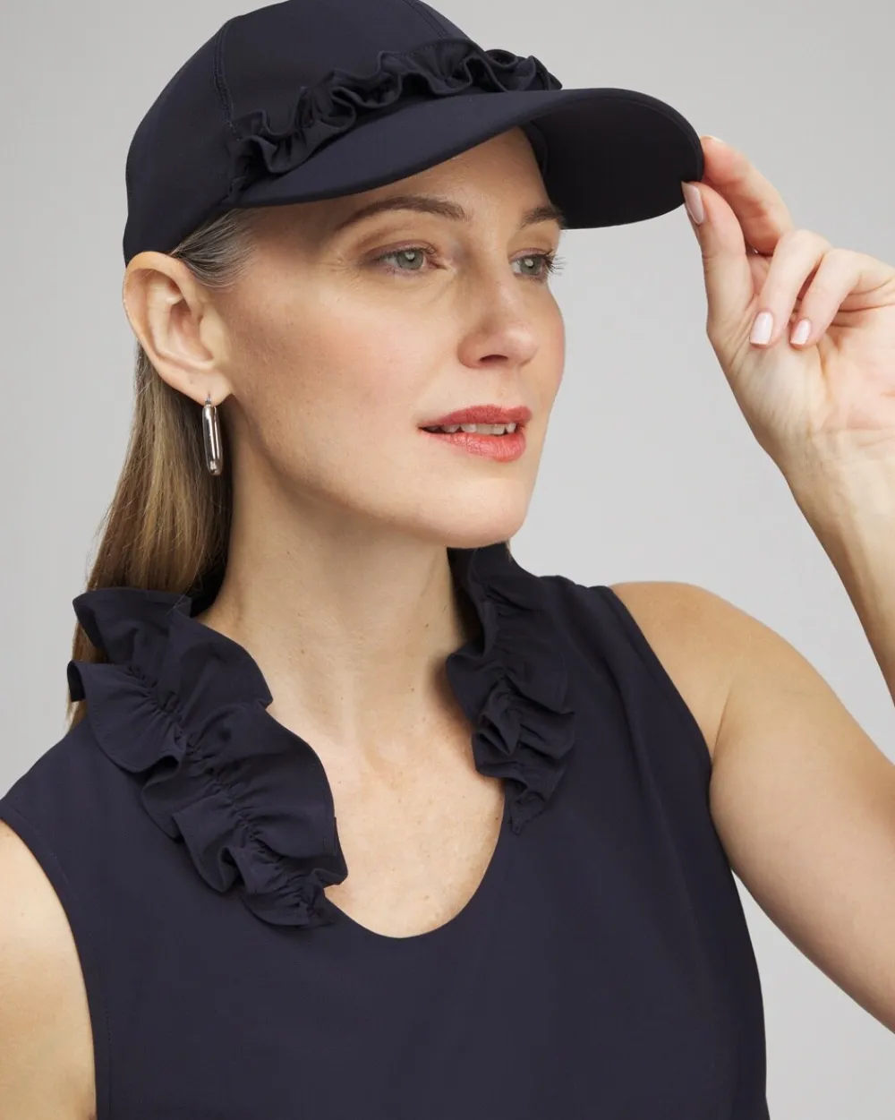 Fashion Neema UPF Ruffle Baseball Cap Hats