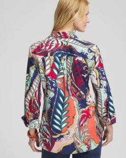 Flash Sale No Iron™ Artisan Shirt Tops