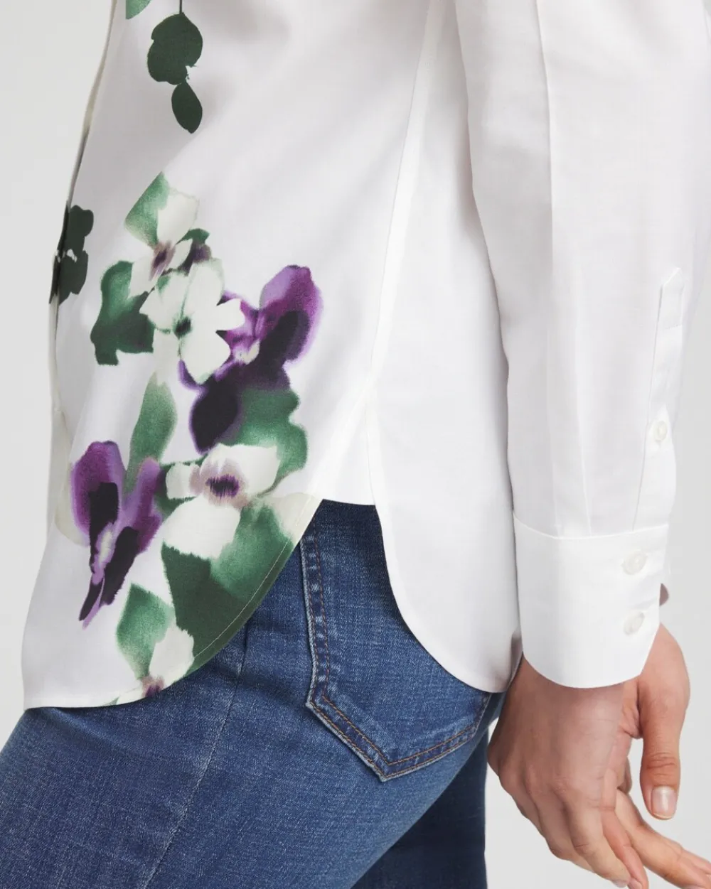 Discount No Iron™ Bloom Shirt Tops