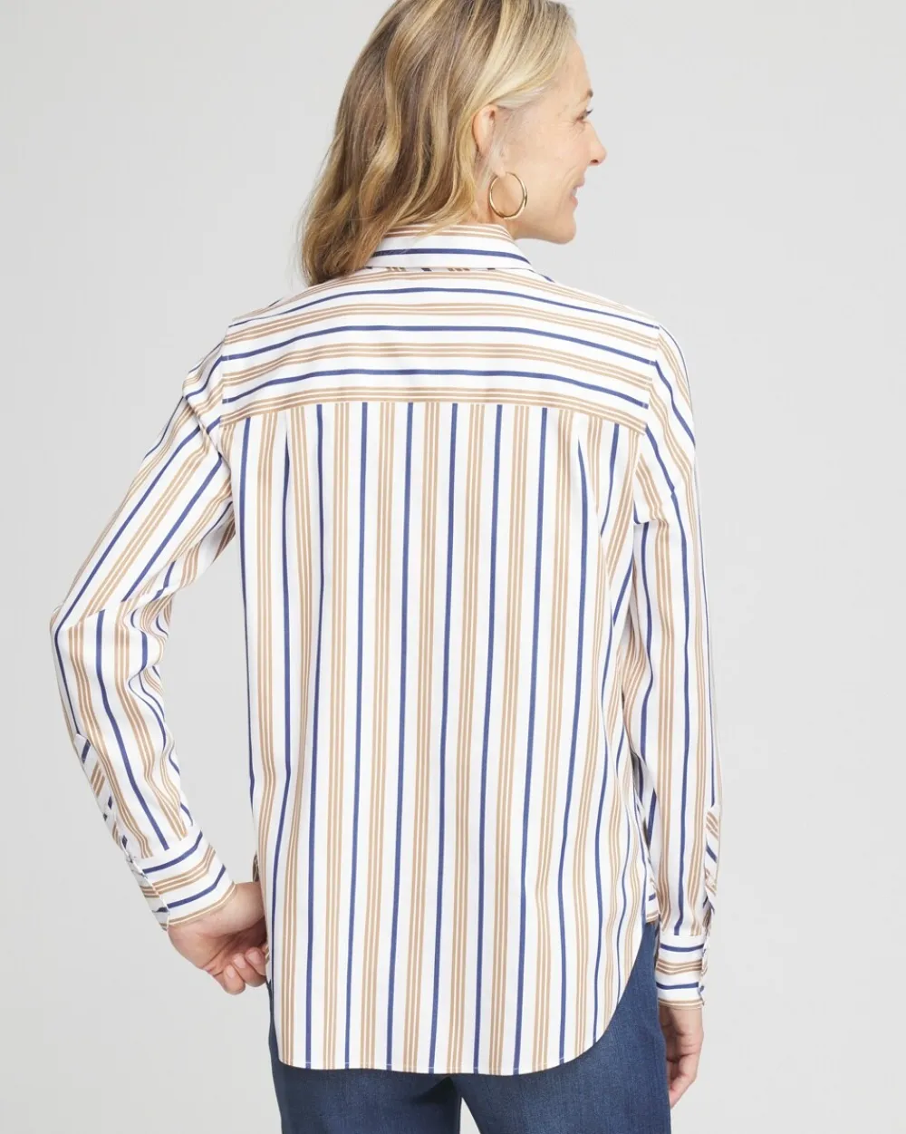 Outlet No Iron™ Stripe Shirt Tops