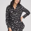 Fashion No Iron™ Dot Print Shirt Tops | Blouses & Shirts