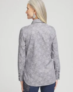 Best Sale No Iron™ Floral Jacquard Shirt Tops | Blouses & Shirts