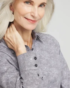 Best Sale No Iron™ Floral Jacquard Shirt Tops | Blouses & Shirts