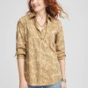 Flash Sale No Iron™ Jacquard Shirt Tops
