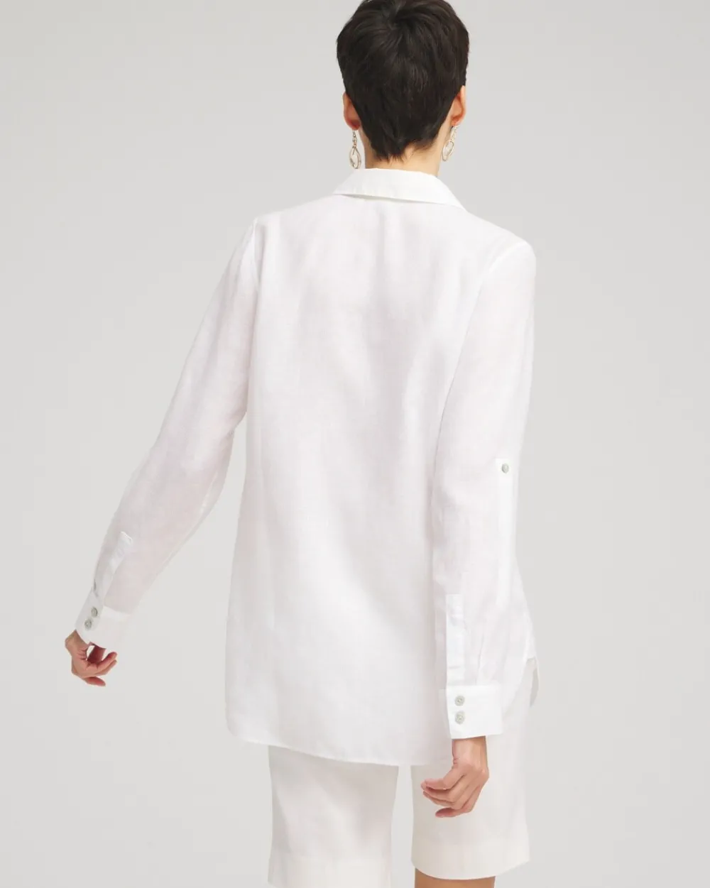 Cheap No Iron™ Linen Tunic Tops