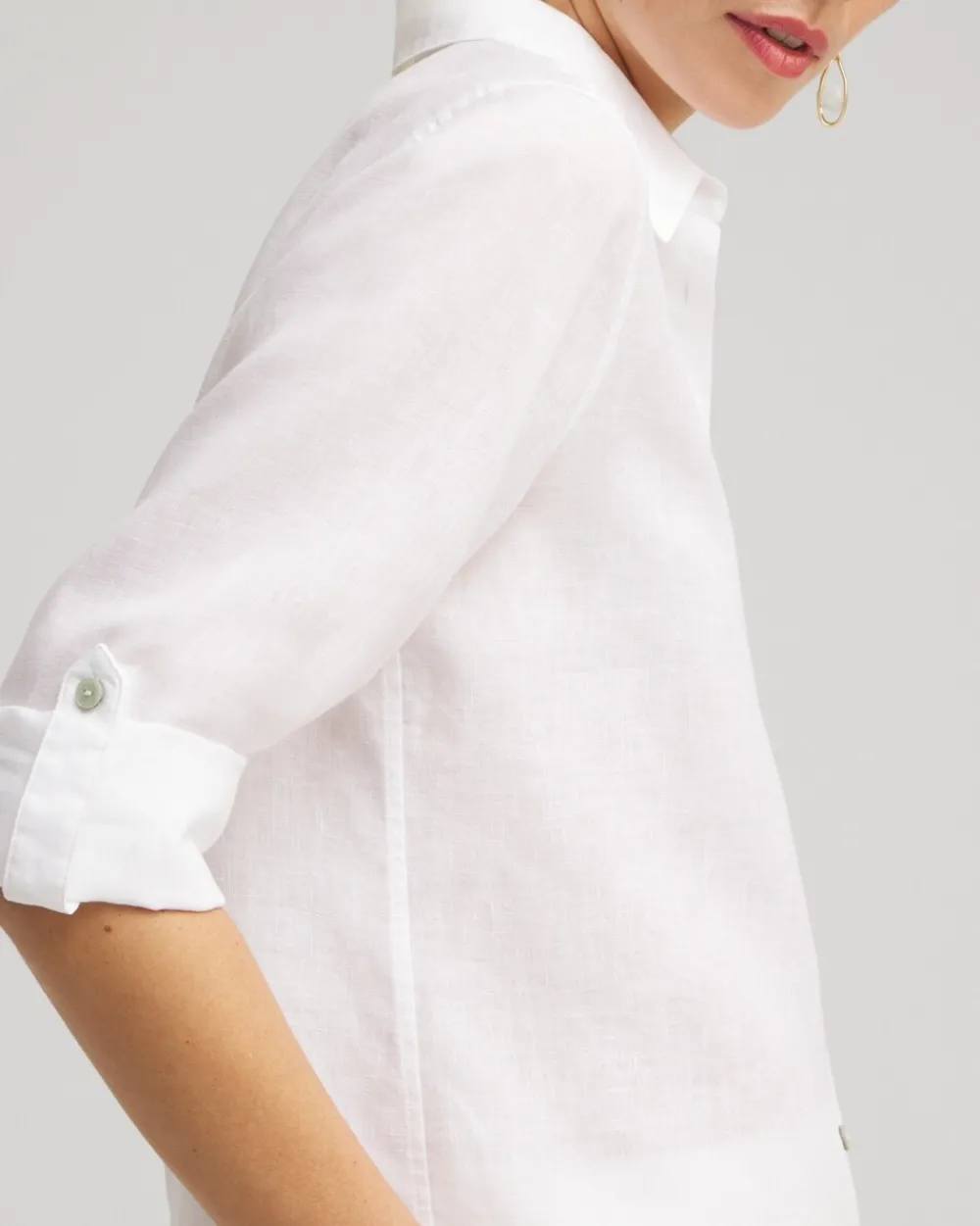 Cheap No Iron™ Linen Tunic Tops
