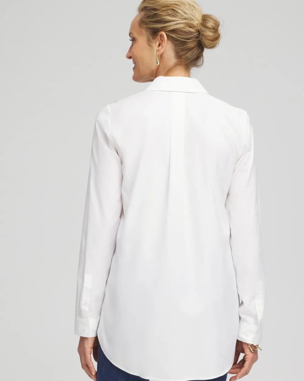 Shop No Iron™ Placed Floral Tunic Tops