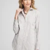 Cheap No Iron™ Python Print Jacquard Tunic Tops