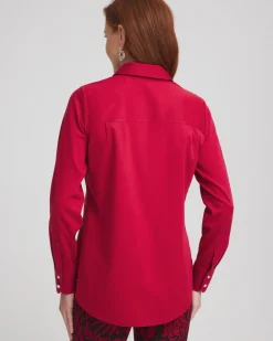 Cheap No Iron™ Sateen Rhinestone Shirt Tops | Blouses & Shirts