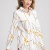 Fashion No Iron™ Status Print Tunic Tops