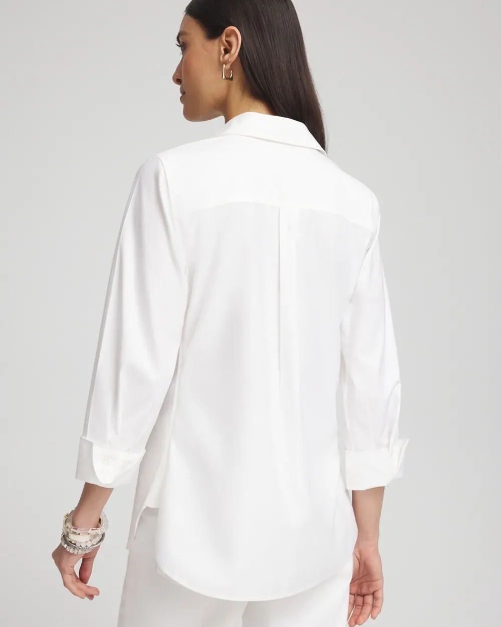 Discount No Iron™ Stretch Floral Shirt Tops