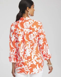 Discount No Iron™ Stretch Orchid Shirt Tops