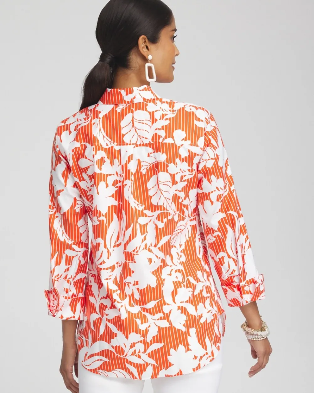Discount No Iron™ Stretch Orchid Shirt Tops
