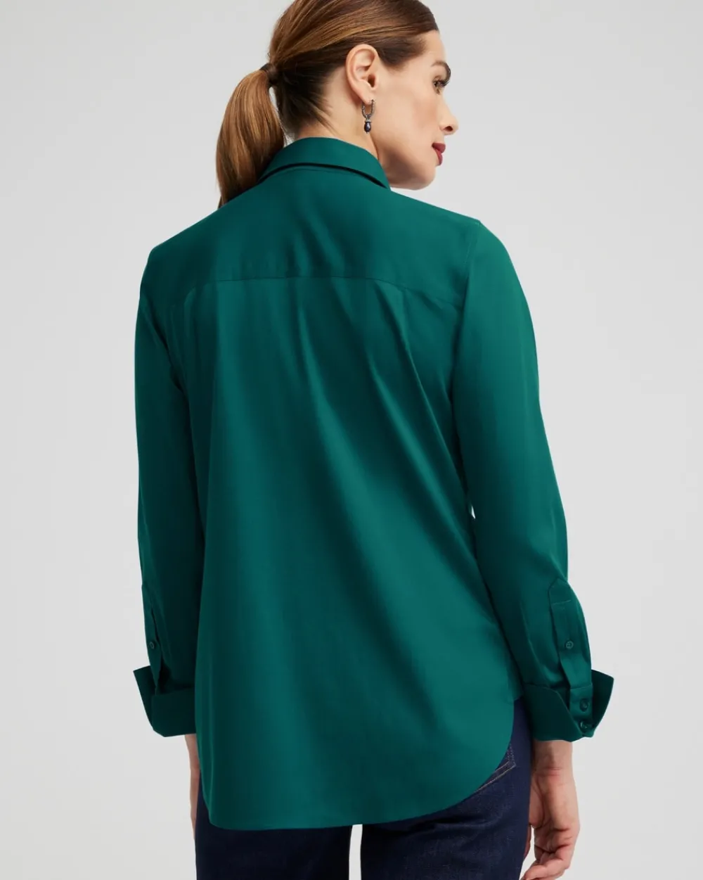 Cheap No Iron™ Stretch Shirt Tops