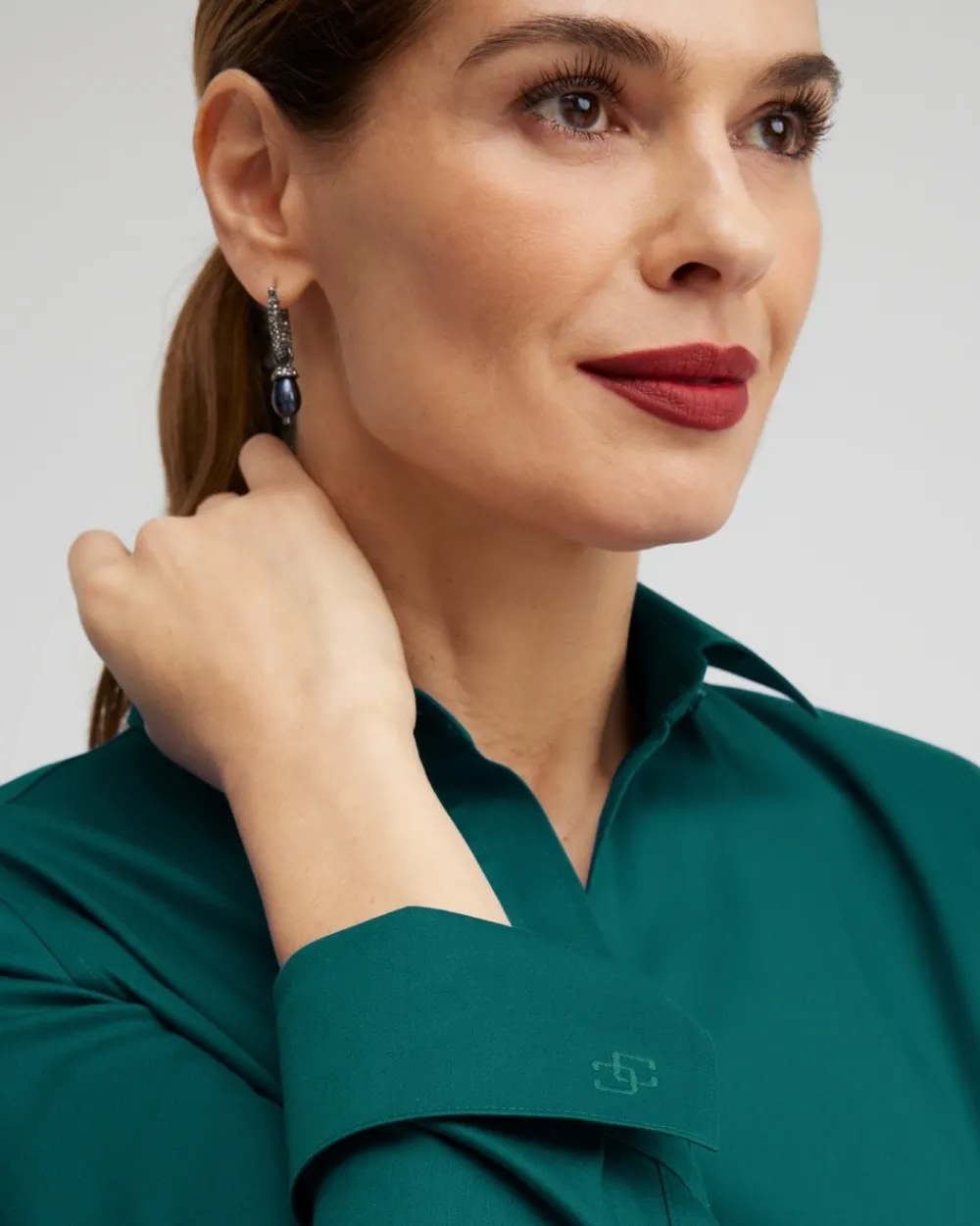 Cheap No Iron™ Stretch Shirt Tops