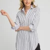Store No Iron™ Stripe Tunic Tops