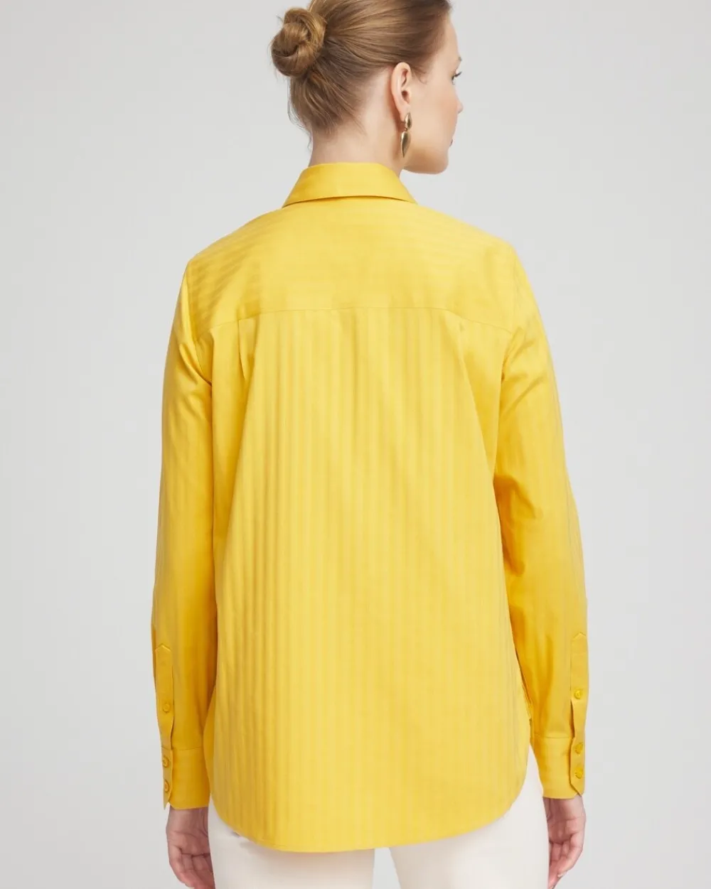 Sale No Iron™ Warm Stripe Jacquard Shirt Tops