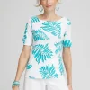 Flash Sale Palms Bateau Neck Tee Tops