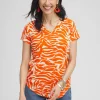 Cheap Palms Cap Sleeve Tee Tops