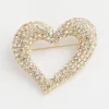 Store Pavé Heart Brooch Pins & Brooches
