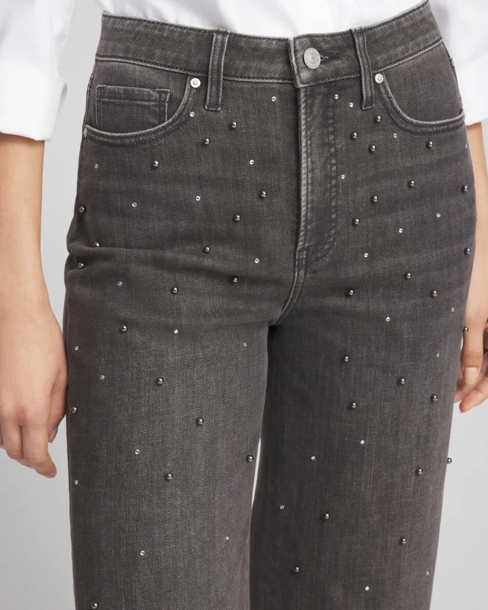 New Pearl High Rise Wide Leg Jean Jeans & Denim