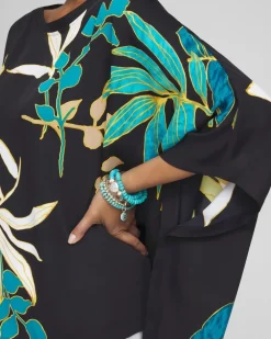 Hot Placed Palms Poncho Tops