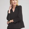 Store Polished Collar Top Tops