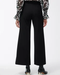 Online Ponte Pintuck Wide Leg Ankle Pants Pants