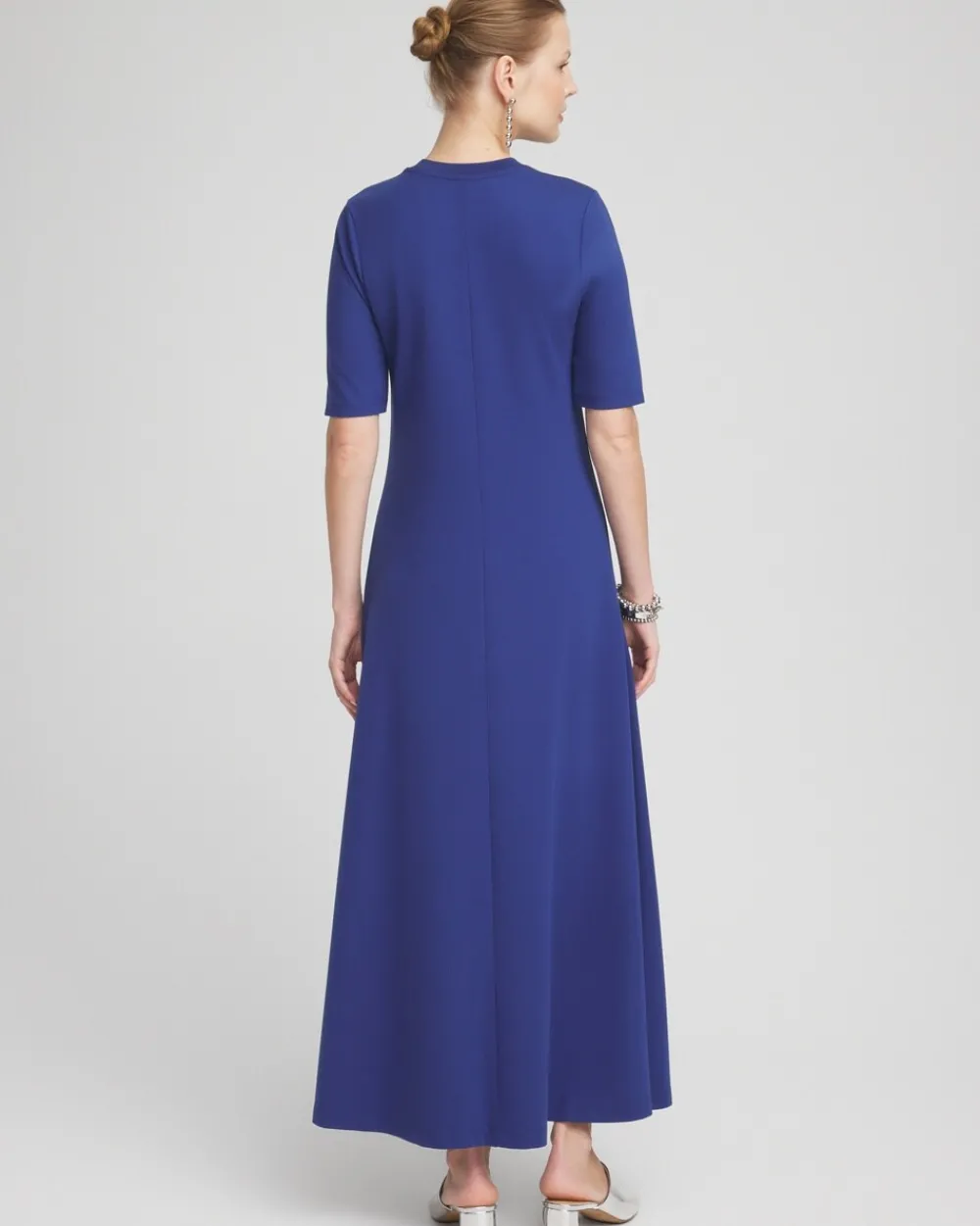 Hot Ponte Rib Trim Maxi Dress Dresses