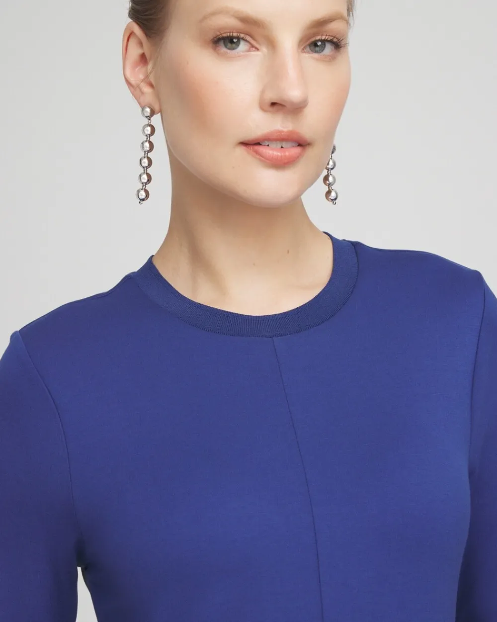 Hot Ponte Rib Trim Maxi Dress Dresses