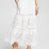 Sale Poplin Pull-on Maxi Skirt Skirts