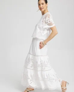 Sale Poplin Pull-on Maxi Skirt Skirts
