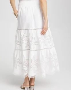 Sale Poplin Pull-on Maxi Skirt Skirts