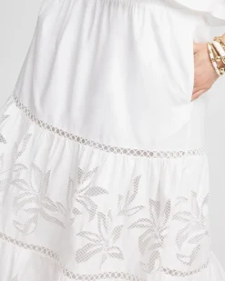 Sale Poplin Pull-on Maxi Skirt Skirts