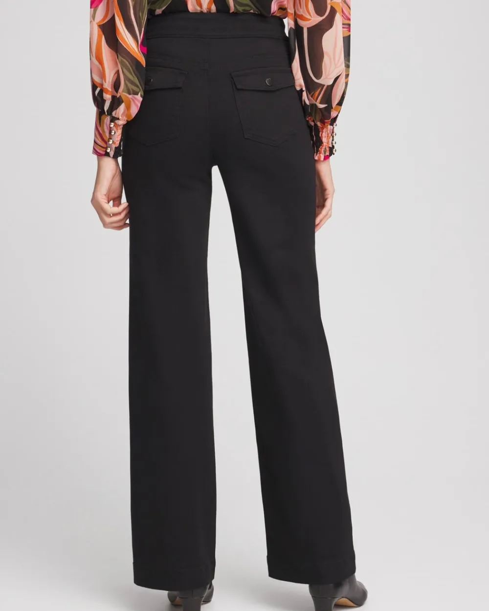 Clearance Pull-On Wide Leg Ankle Jeans Jeans & Denim