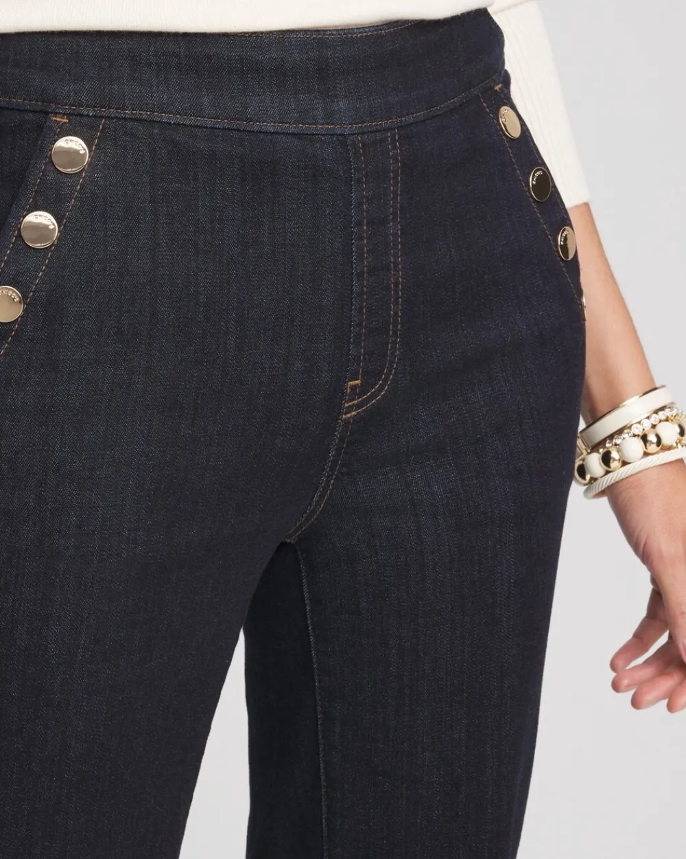 New Pull-On Wide Leg Jean Jeans & Denim