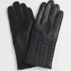 Sale Quilted Leather Gloves Cold Weather Accessories