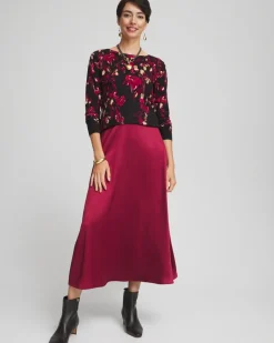 Best Relaxed Stretch Satin Skirt Skirts