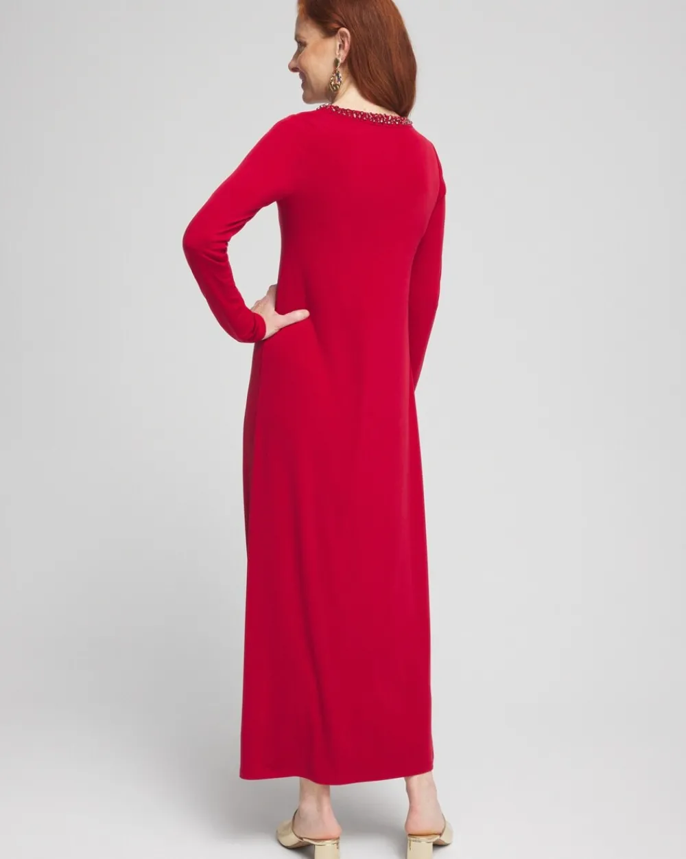 Cheap Rhinestone Embellished Maxi Dress Dresses