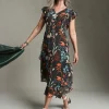 Fashion Ruffled Maxi Dress Dresses